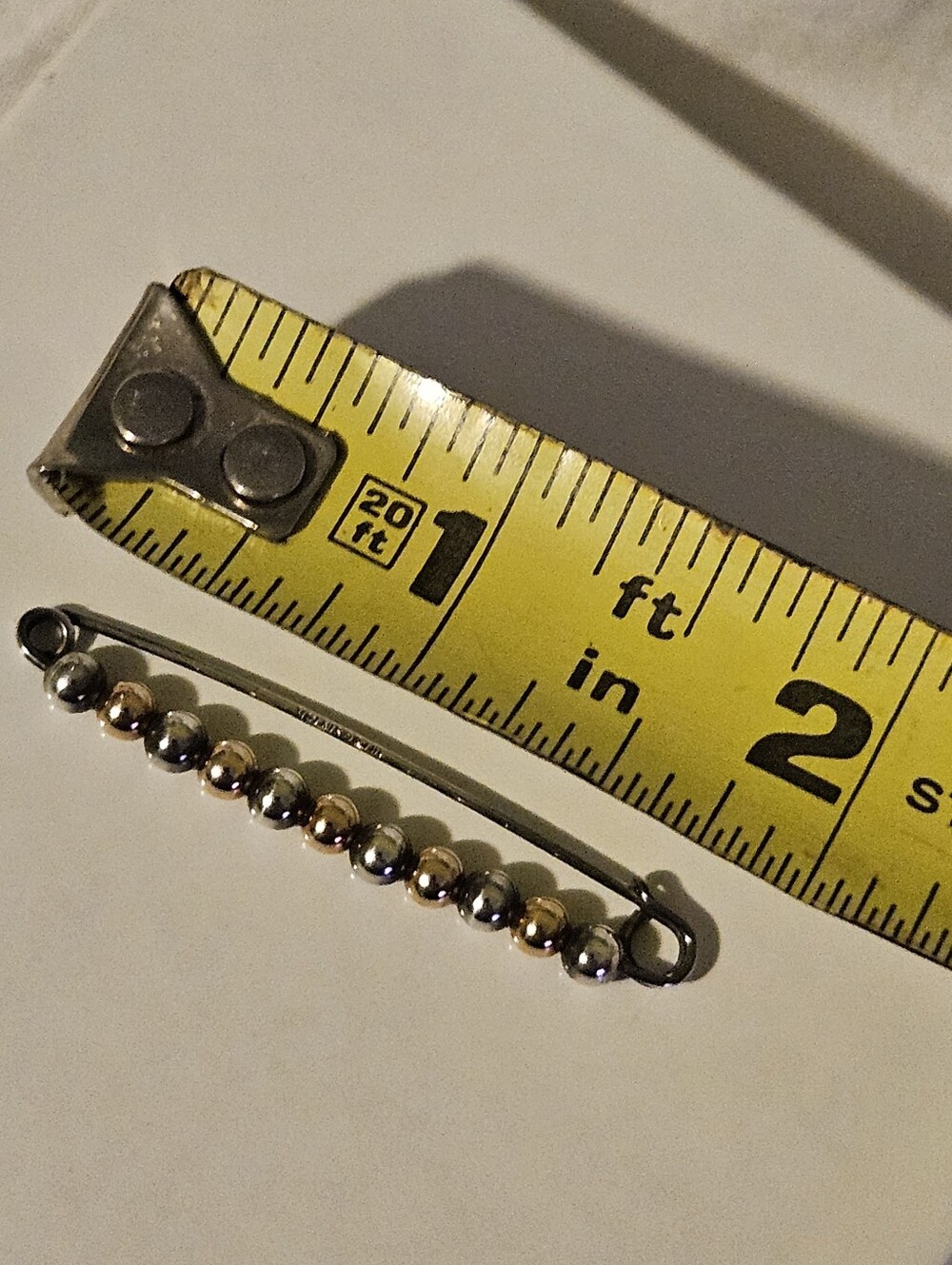 14 Kt TIFFANY & CO Brooch, 14kt Gold & Silver Tiffany Pin, Vintage TIFFANY - Picture 3 of 5